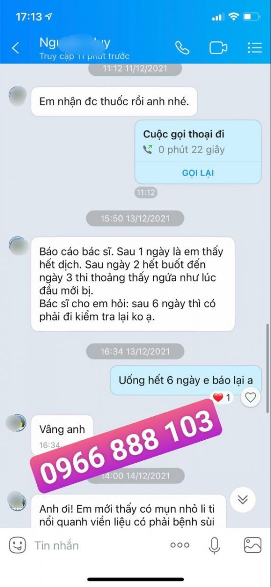 Phản hồi bệnh nhân chữa bệnh lậu- 24-1